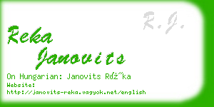 reka janovits business card